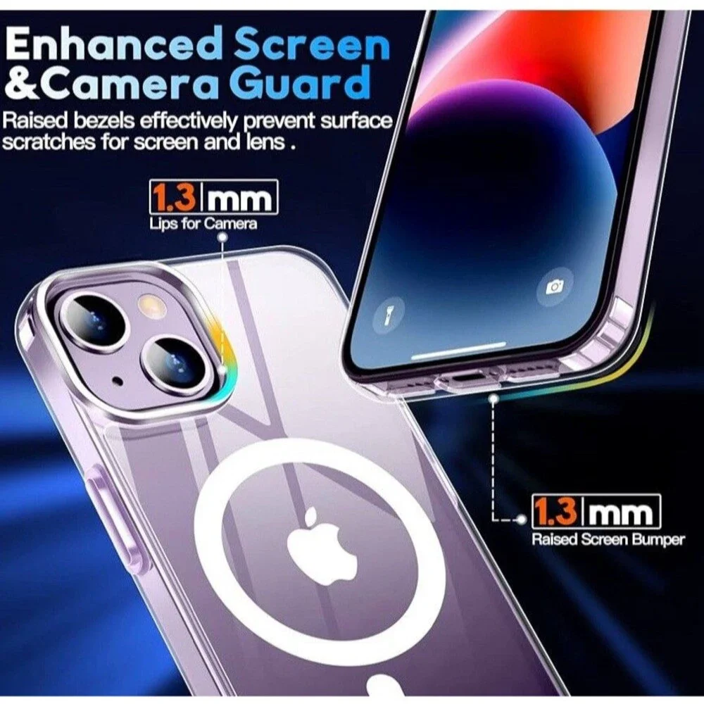 xiwxi Magnetic Case for iPhone 14 Case/iPhone 15 Case,